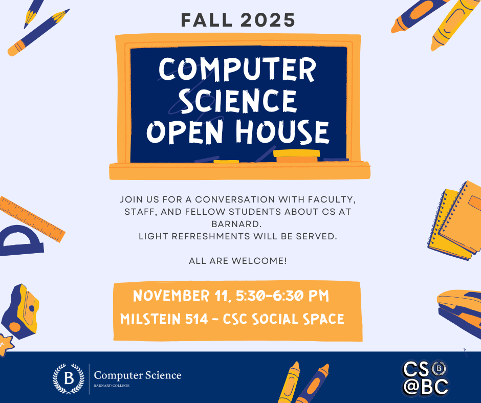 Computer Science open house Fall 2025