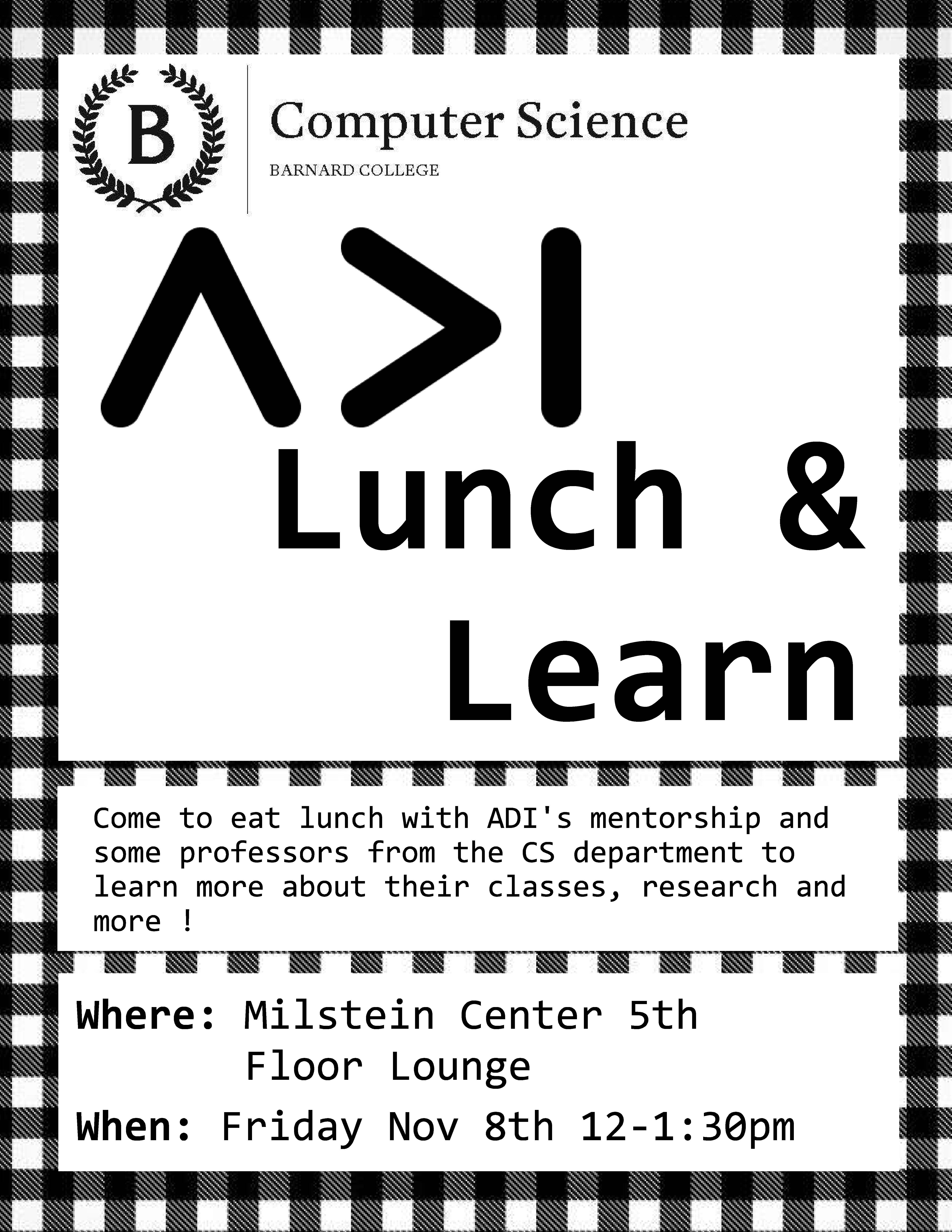 ADI Lunch and Learn flyer